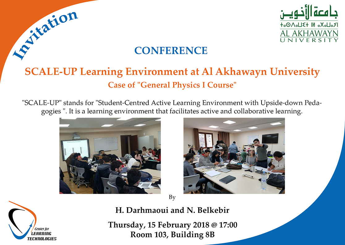 Conference “SCALE-UP Learning Environment at Al Akhawayn University”